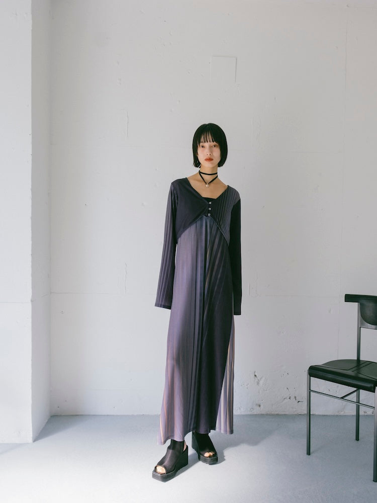 Art Line Print 2piece Dress｜アートライン柄セパレートワンピース