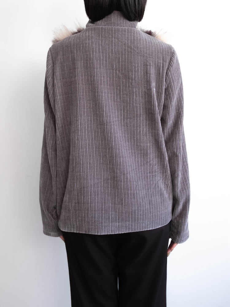【6月12日(金) 12:00予約販売開始】Mix Fur Zip Jacket