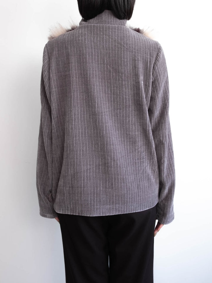 【6月12日(金) 12:00予約販売開始】Mix Fur Zip Jacket