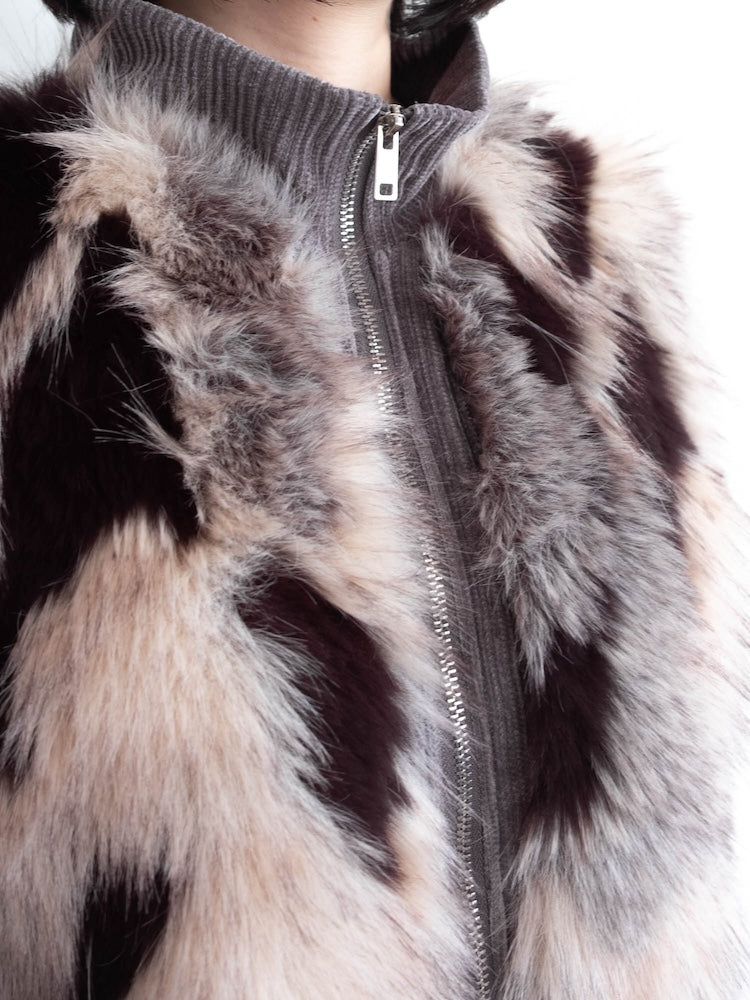【6月12日(金) 12:00予約販売開始】Mix Fur Zip Jacket