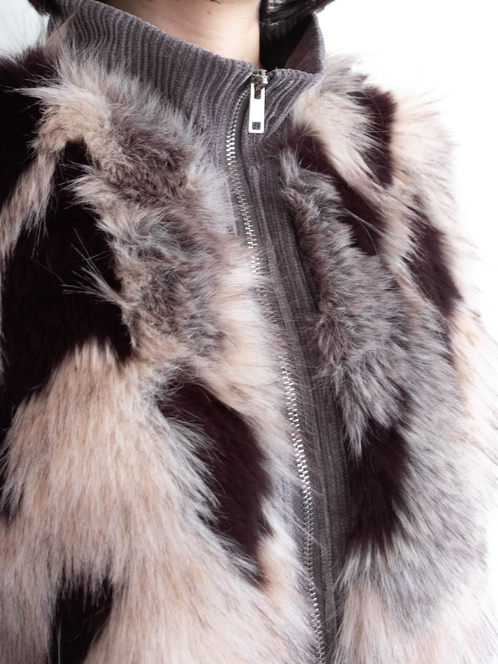 【6月12日(金) 12:00予約販売開始】Mix Fur Zip Jacket