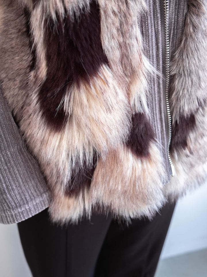【6月12日(金) 12:00予約販売開始】Mix Fur Zip Jacket
