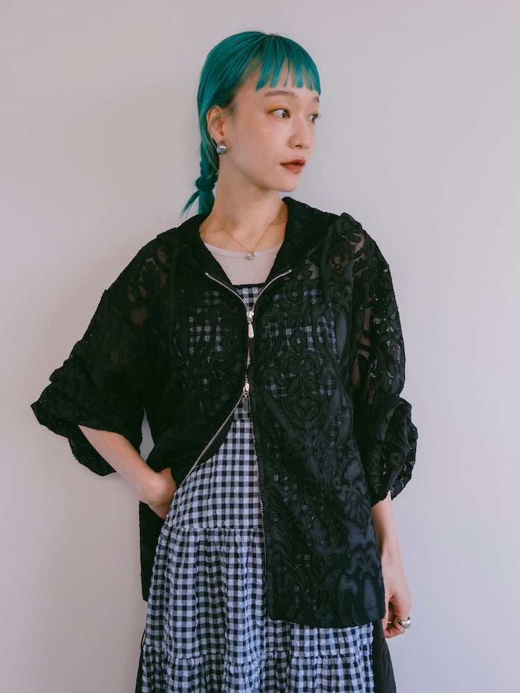 Mystic Flower Lace Hoodie｜ミスティック花柄レースパーカー – MARTE