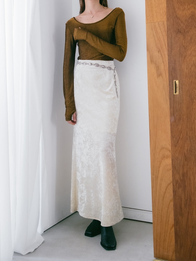 Velour Long Skirt – MARTE