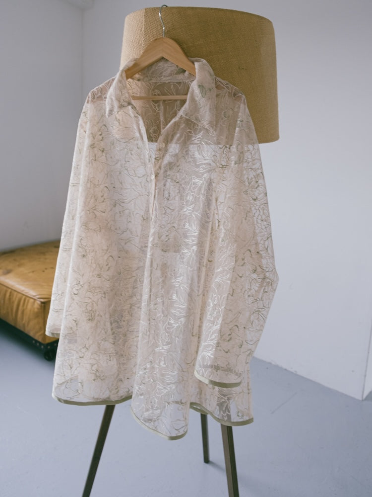 Piping Lace Over Shirt｜パイピングレースシャツ – MARTE