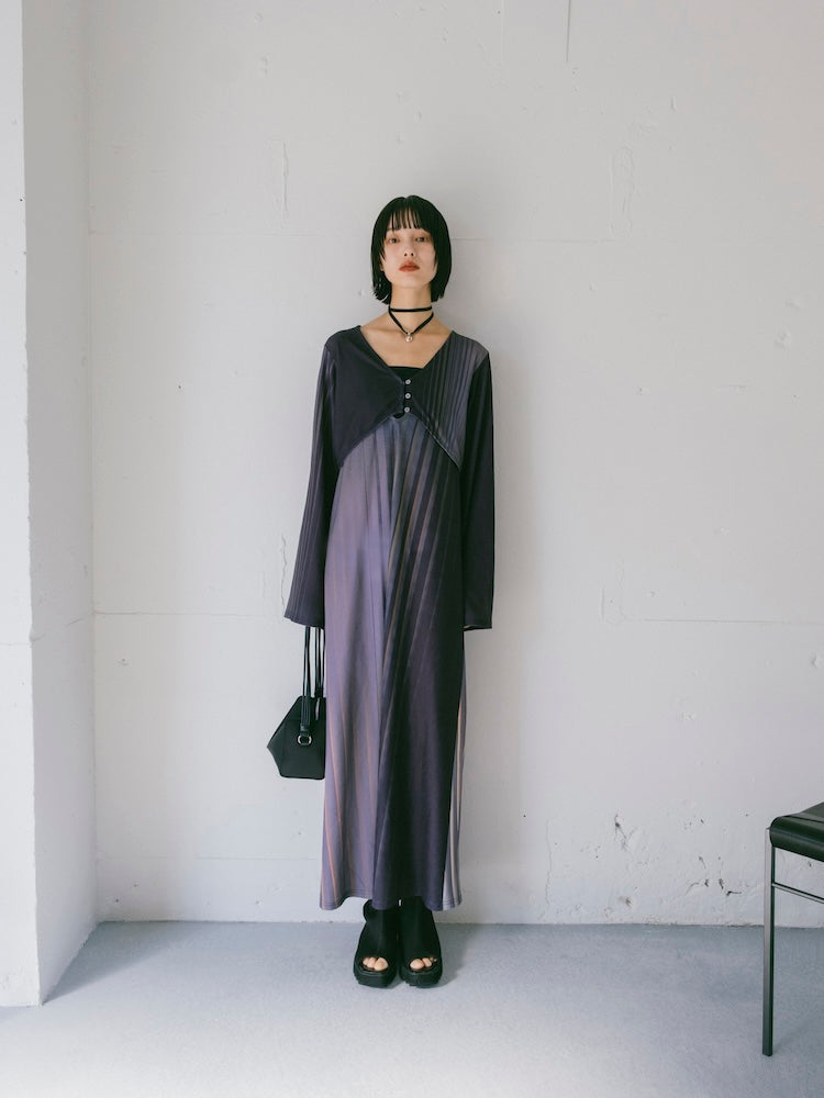 Art Line Print 2piece Dress｜アートライン柄セパレートワンピース