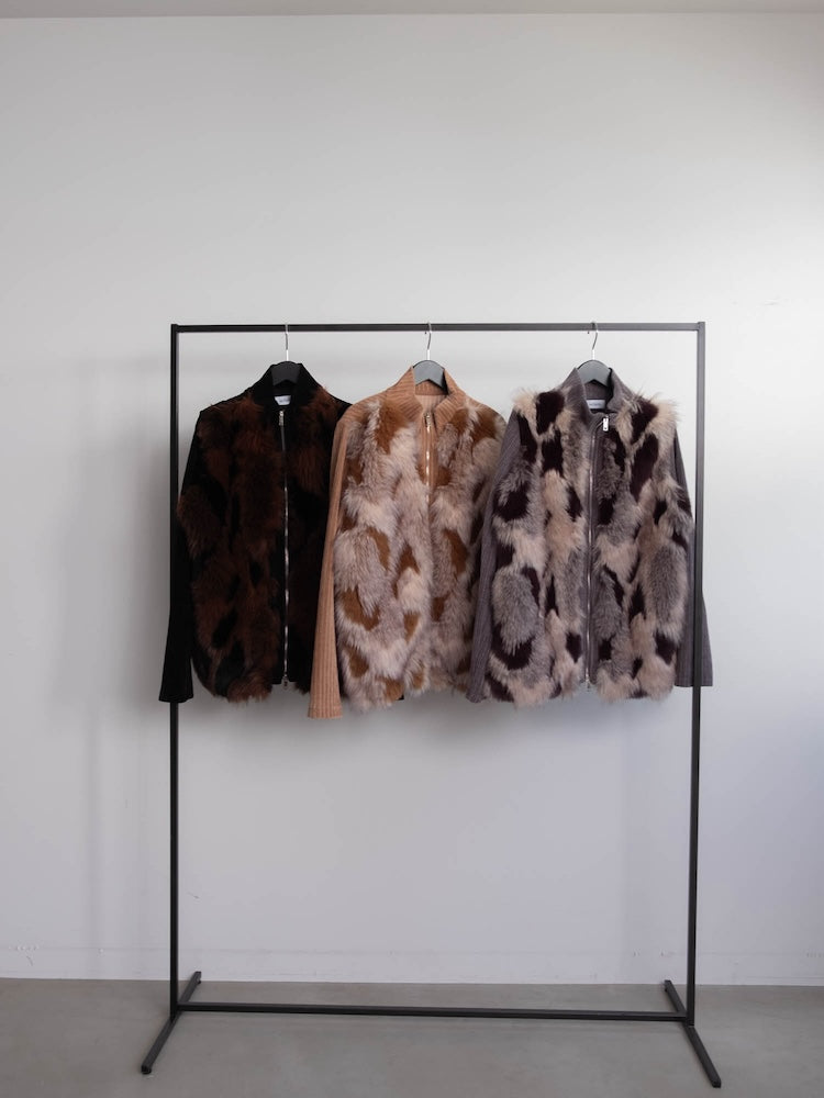 【6月12日(金) 12:00予約販売開始】Mix Fur Zip Jacket