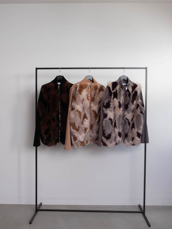 【6月12日(金) 12:00予約販売開始】Mix Fur Zip Jacket