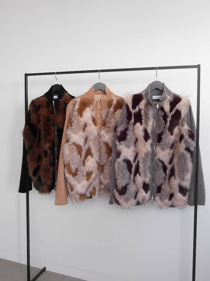 【6月12日(金) 12:00予約販売開始】Mix Fur Zip Jacket
