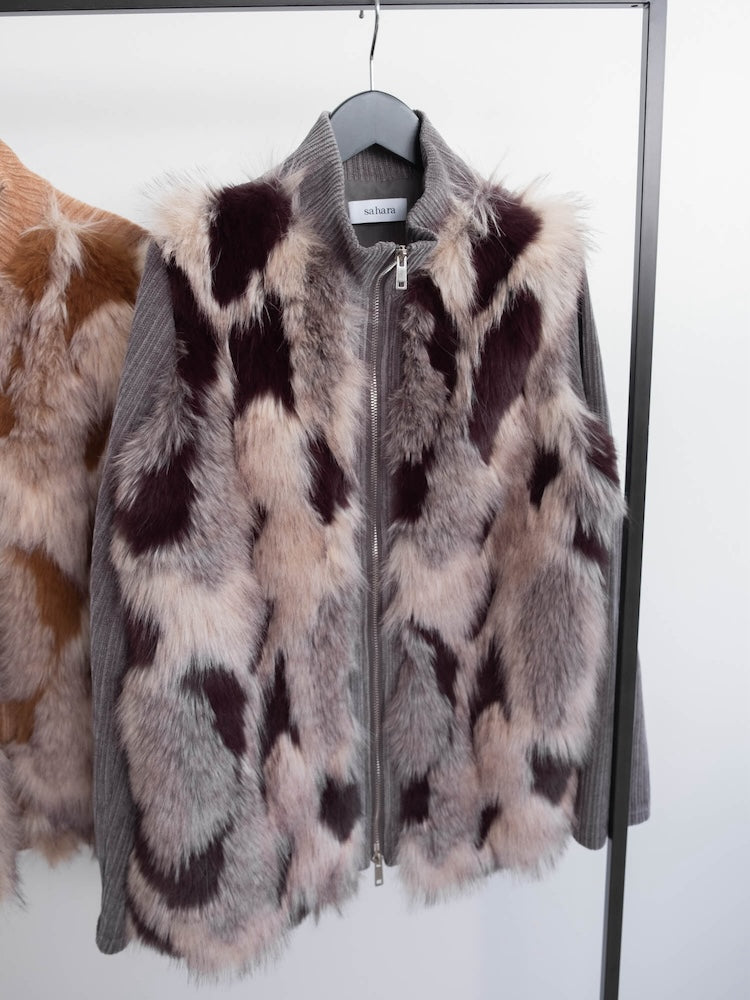 【6月12日(金) 12:00予約販売開始】Mix Fur Zip Jacket