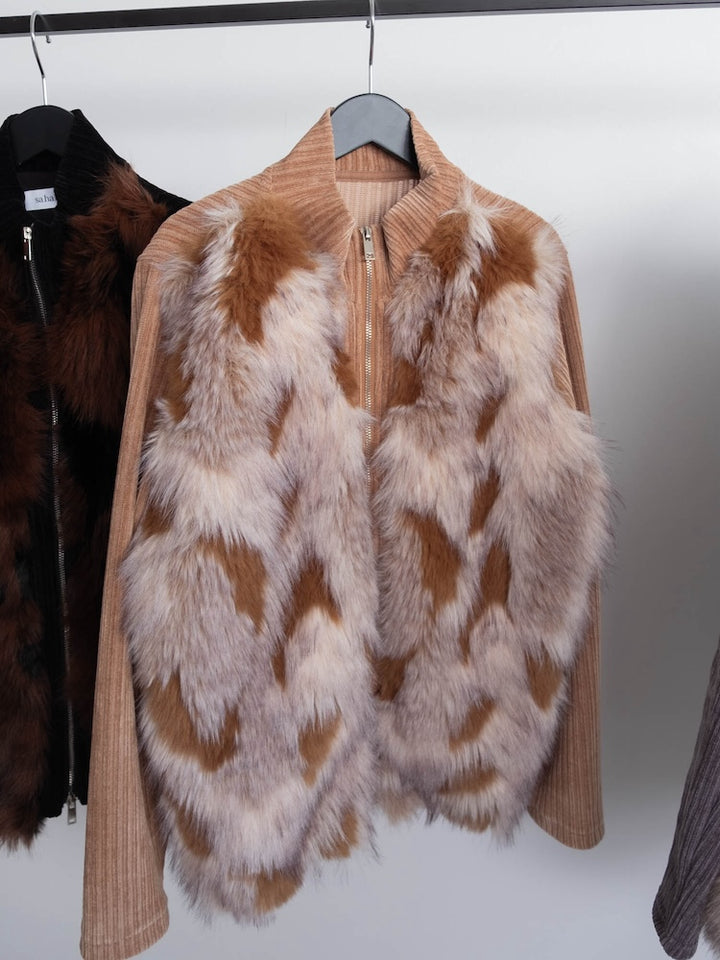 【6月12日(金) 12:00予約販売開始】Mix Fur Zip Jacket