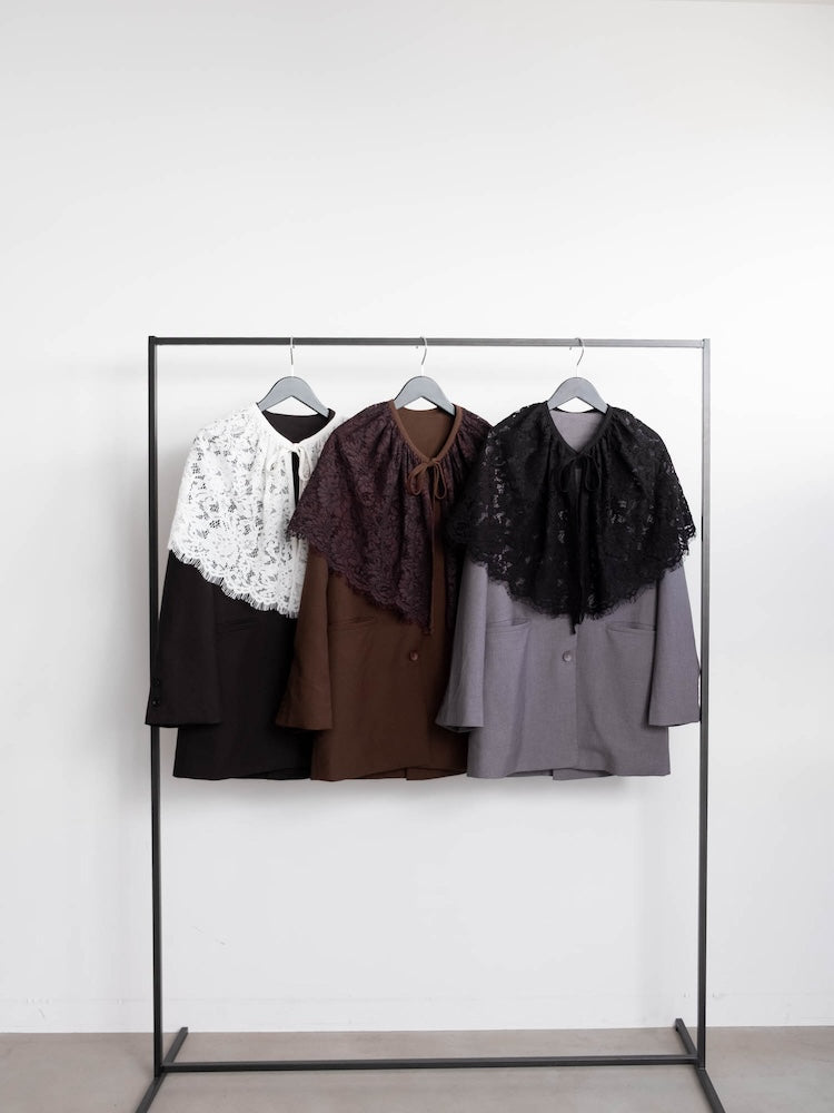 Multiway Lace Collar Jacket – MARTE
