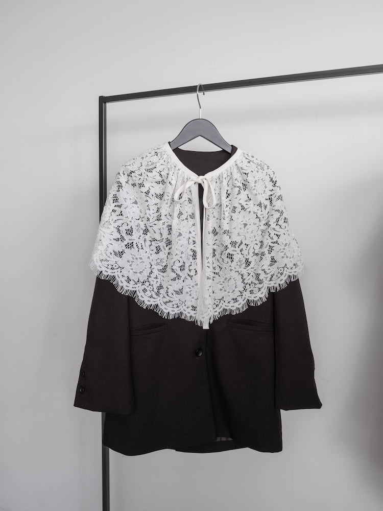 【6月12日(金) 12:00予約販売開始】Multiway Lace Collar Jacket