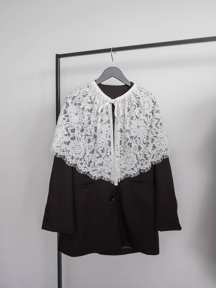 【6月12日(金) 12:00予約販売開始】Multiway Lace Collar Jacket