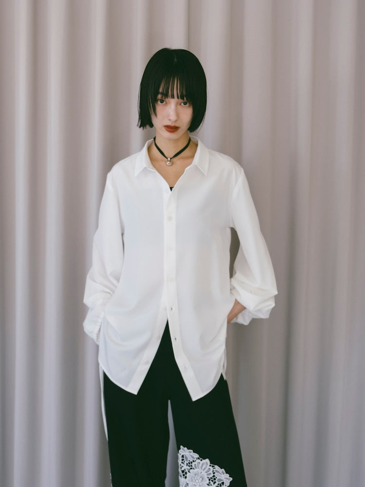 Drawstring Cuff Over Shirt｜ドローストリングデザインオーバーサイズ