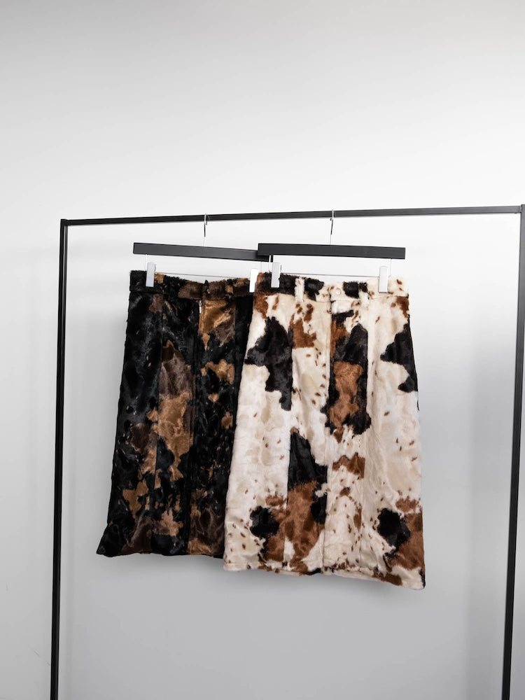 【6月12日(金) 12:00予約販売開始】Faux Cowhide Skirt
