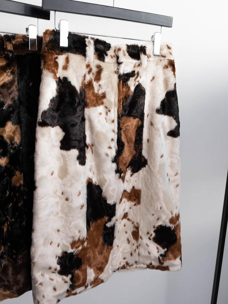 【6月12日(金) 12:00予約販売開始】Faux Cowhide Skirt