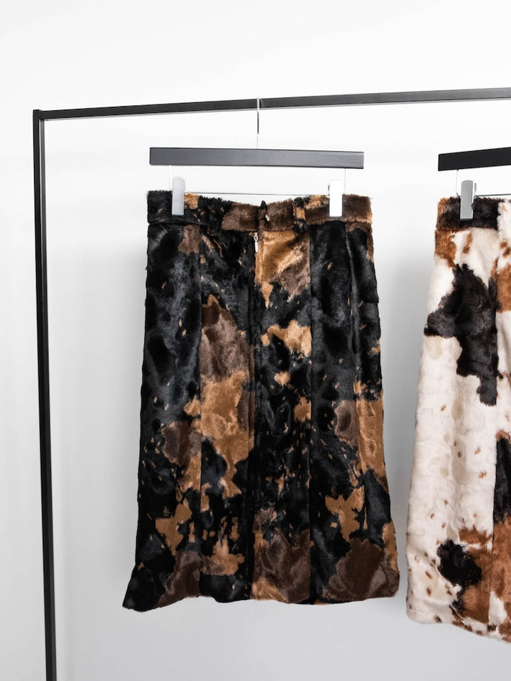 【6月12日(金) 12:00予約販売開始】Faux Cowhide Skirt
