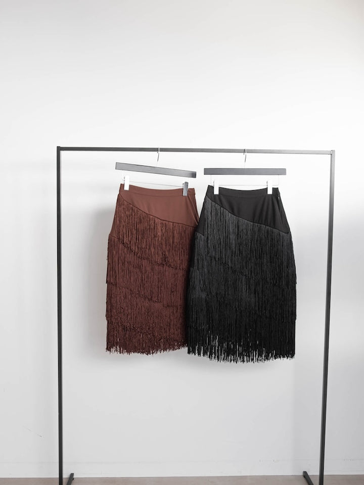 【6月12日(金) 12:00予約販売開始】Fringe Midi Skirt