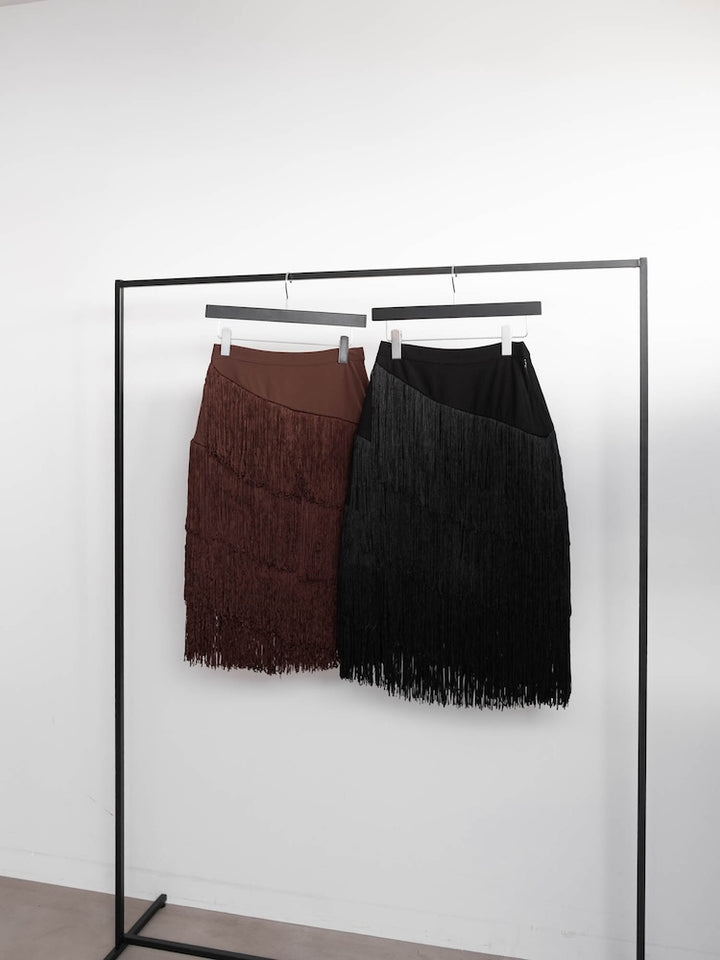 【6月12日(金) 12:00予約販売開始】Fringe Midi Skirt