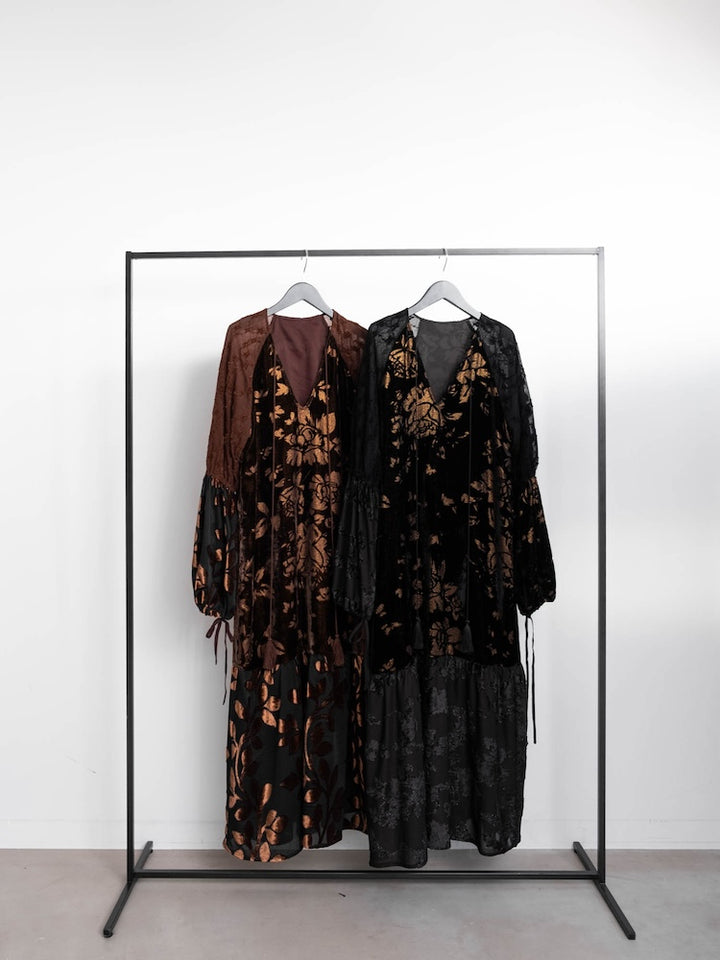 【6月12日(金) 12:00予約販売開始】Patchwork Velour Dress