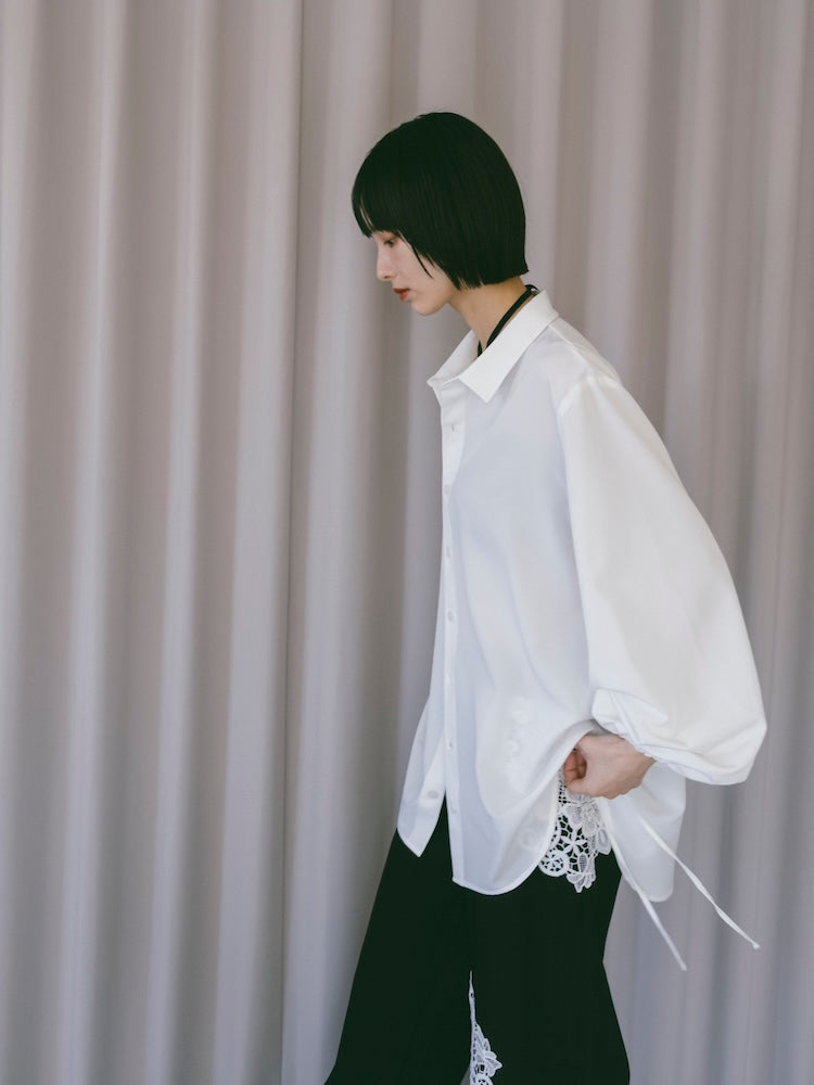 Drawstring Cuff Over Shirt｜ドローストリングデザインオーバーサイズ