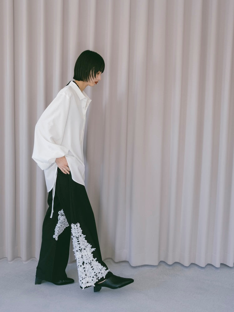 Drawstring Cuff Over Shirt｜ドローストリングデザインオーバーサイズ