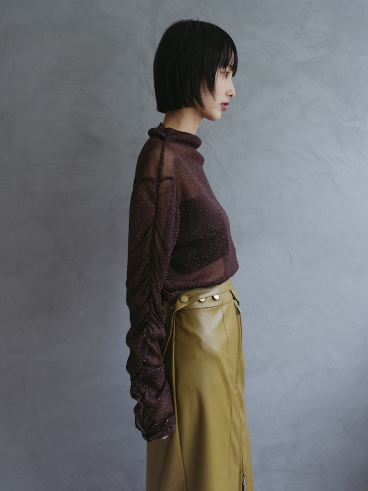 モデル身長：166cm / カラー：Brown