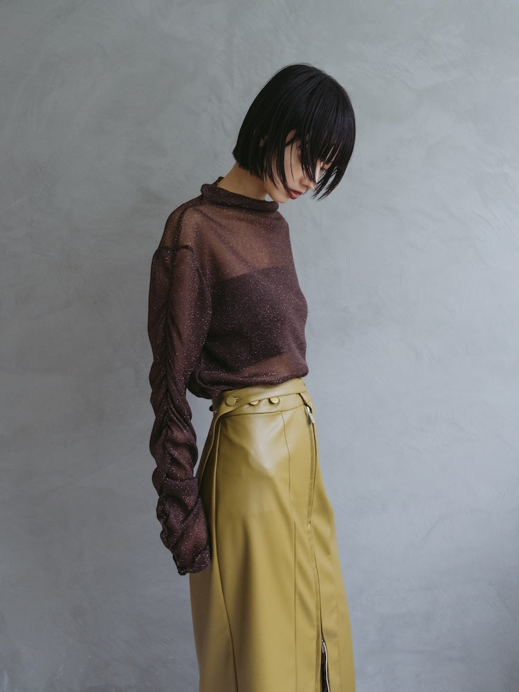 モデル身長：166cm / カラー：Brown