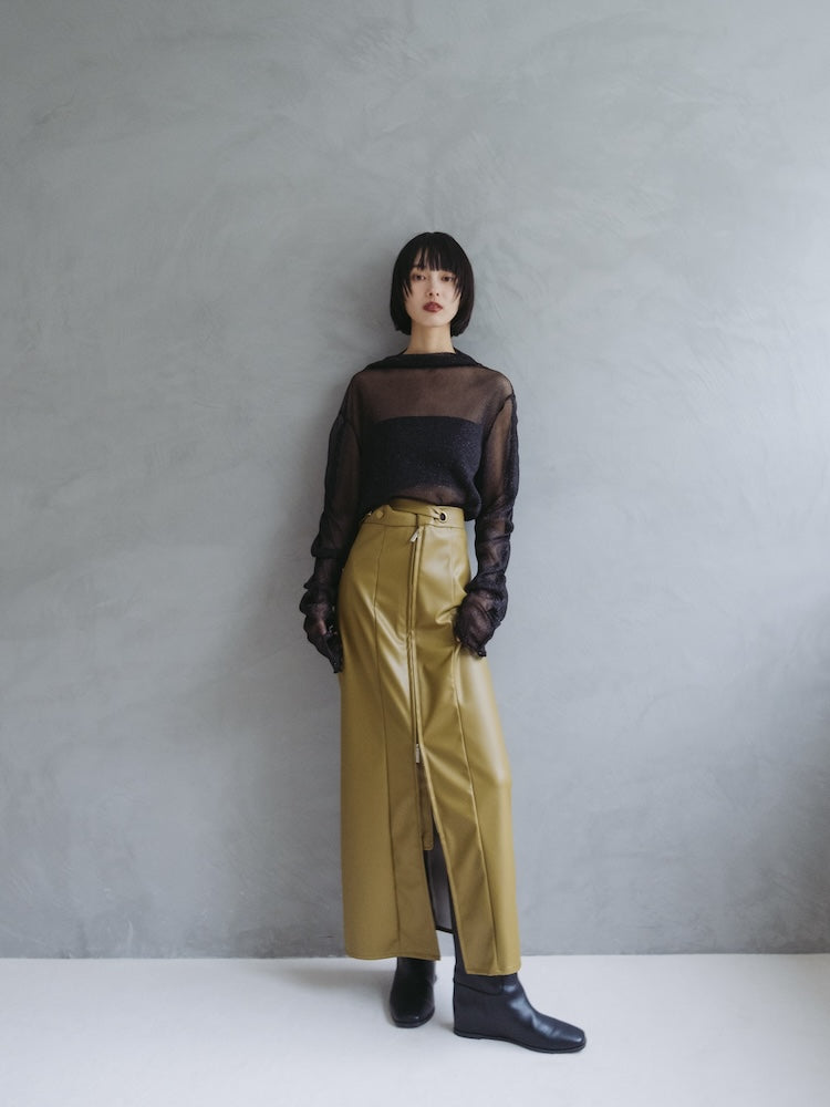 MARTE グリッター　シースルーカットソー Glitter Sheer Top｜グリッターラメシアートップス – MARTE