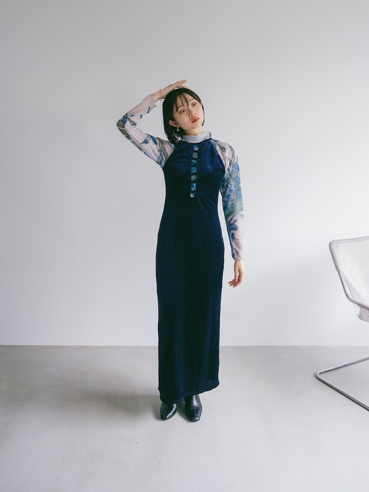 sahara シアーHigh Neck Sheer Top 03Irises. High Neck Sheer Top / 03Irises｜ハイネックシアートップス – MARTE