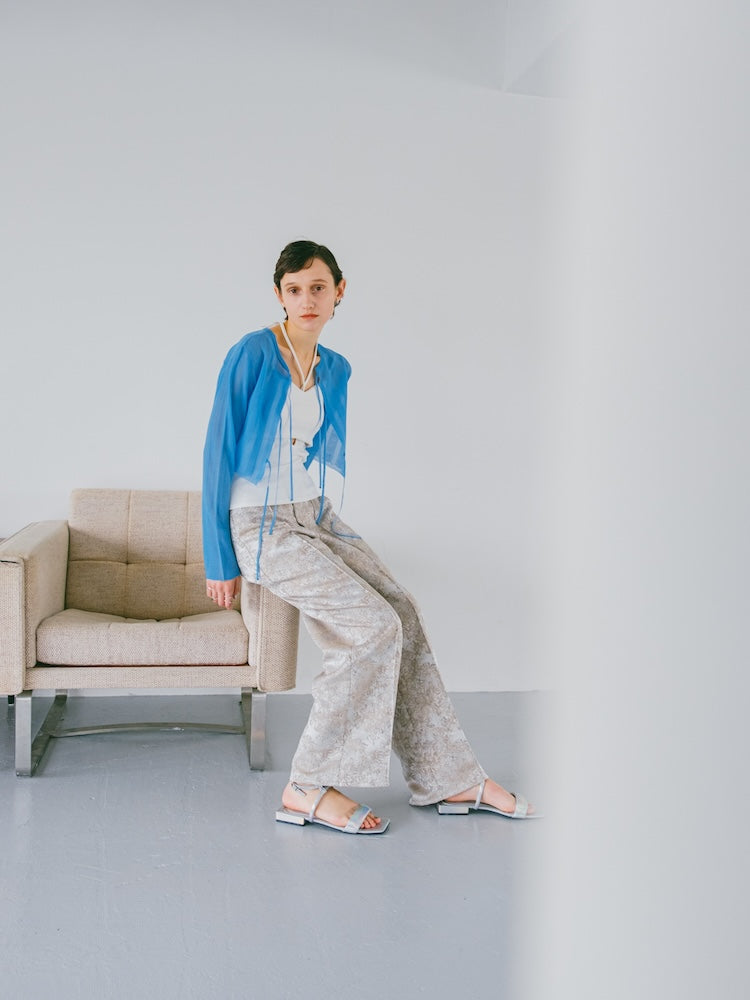 Flower Jacquard Pants|フラワージャガードパンツ – MARTE Flower Jacquard Pants|フラワージャガードパンツ – MARTE