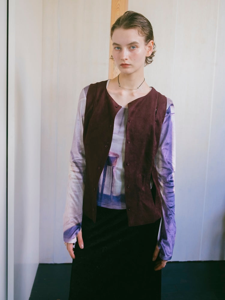 モデル身長：171cm / カラー：Bordeaux