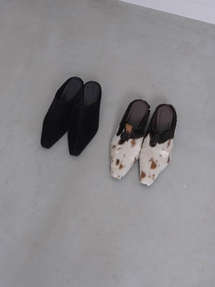 【6月12日(金) 12:00予約販売開始】Faux Cowhide Shoes