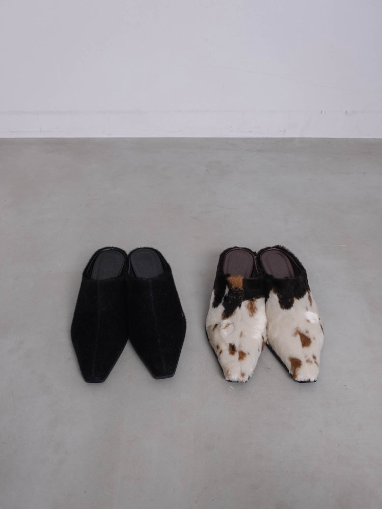 【6月12日(金) 12:00予約販売開始】Faux Cowhide Shoes