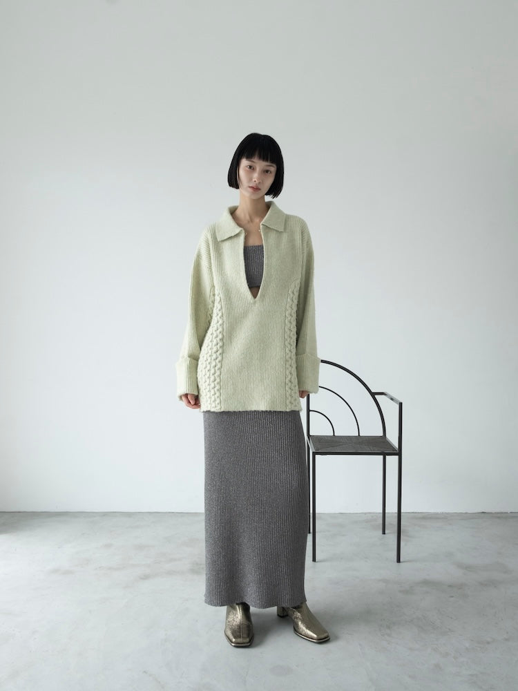 Glitter Knit Skirt｜ニットタイトスカート – MARTE