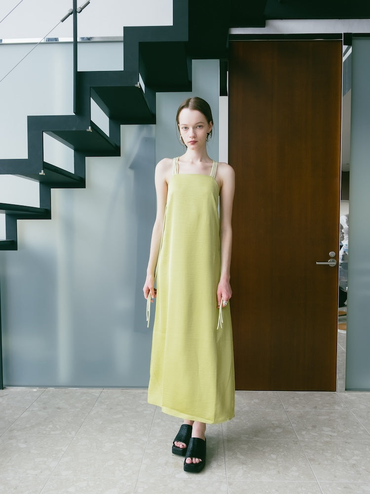 Back Cross Spaghetti Dress｜バッククロスドレス – MARTE