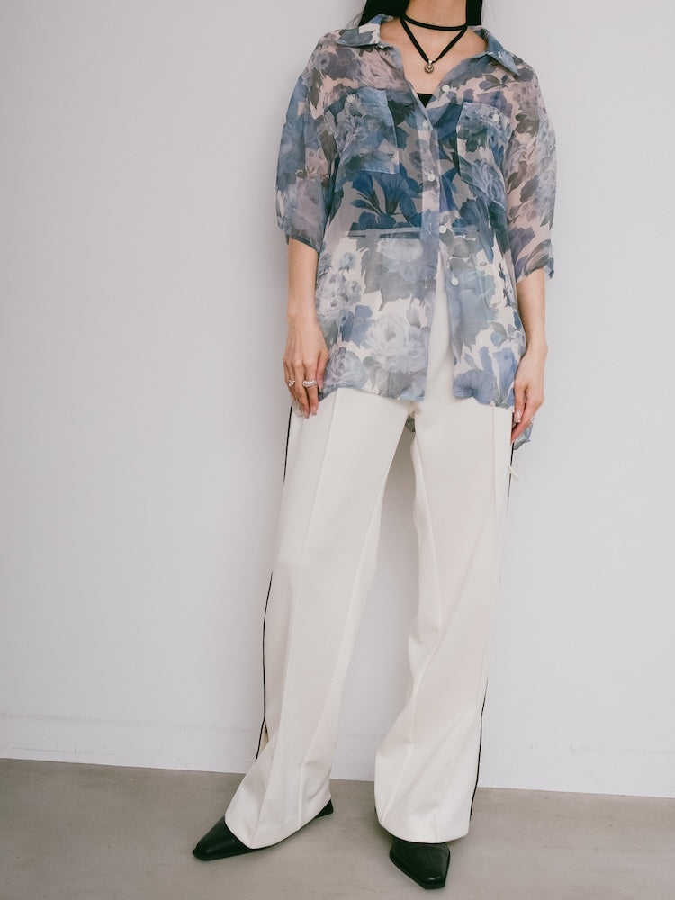 Cool Flower Sheer Shirt