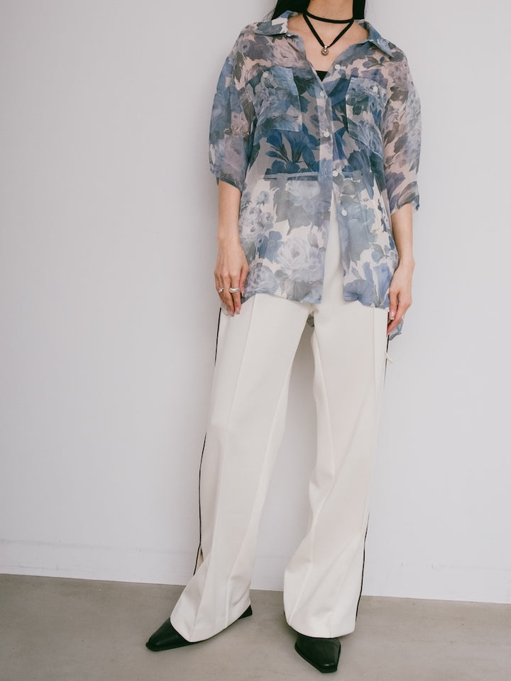 Cool Flower Sheer Shirt