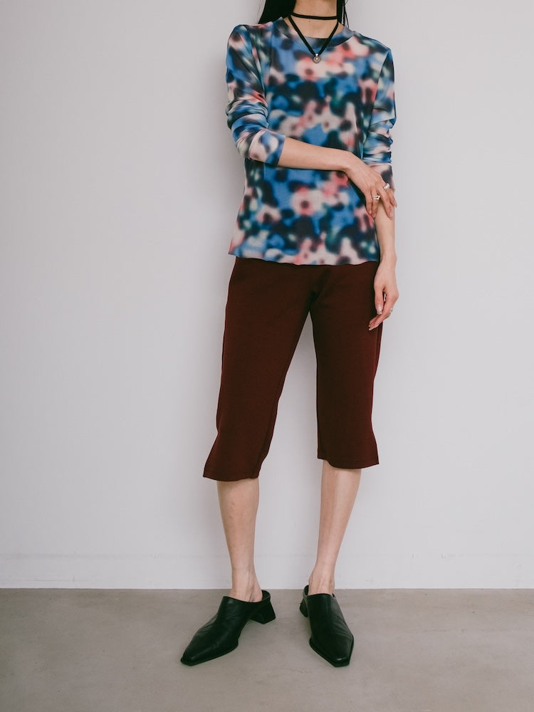 Bokeh Stretch  Sheer Top