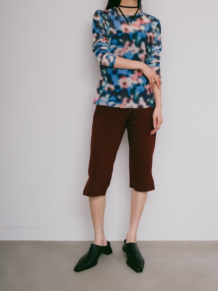 Bokeh Stretch  Sheer Top