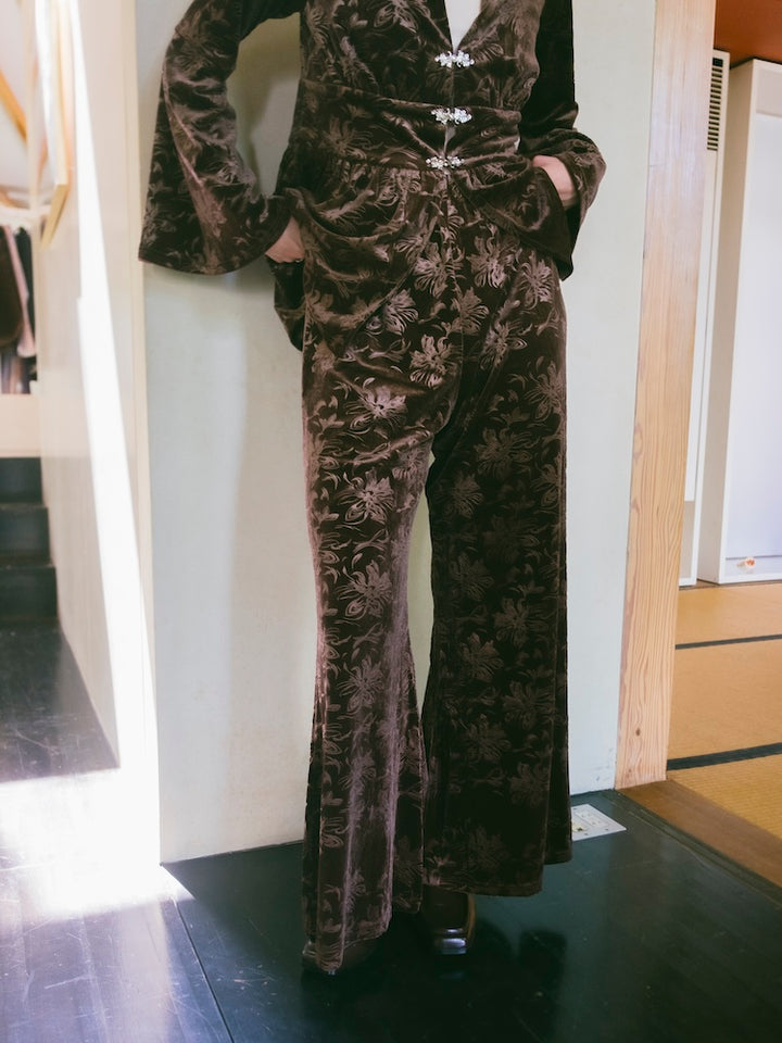【10月24日(土) 12:00販売開始】Velour Emboss Pants
