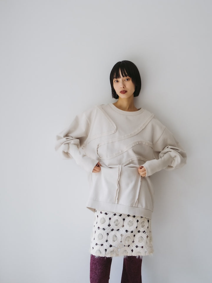 モデル身長：166cm / カラー：Ivory