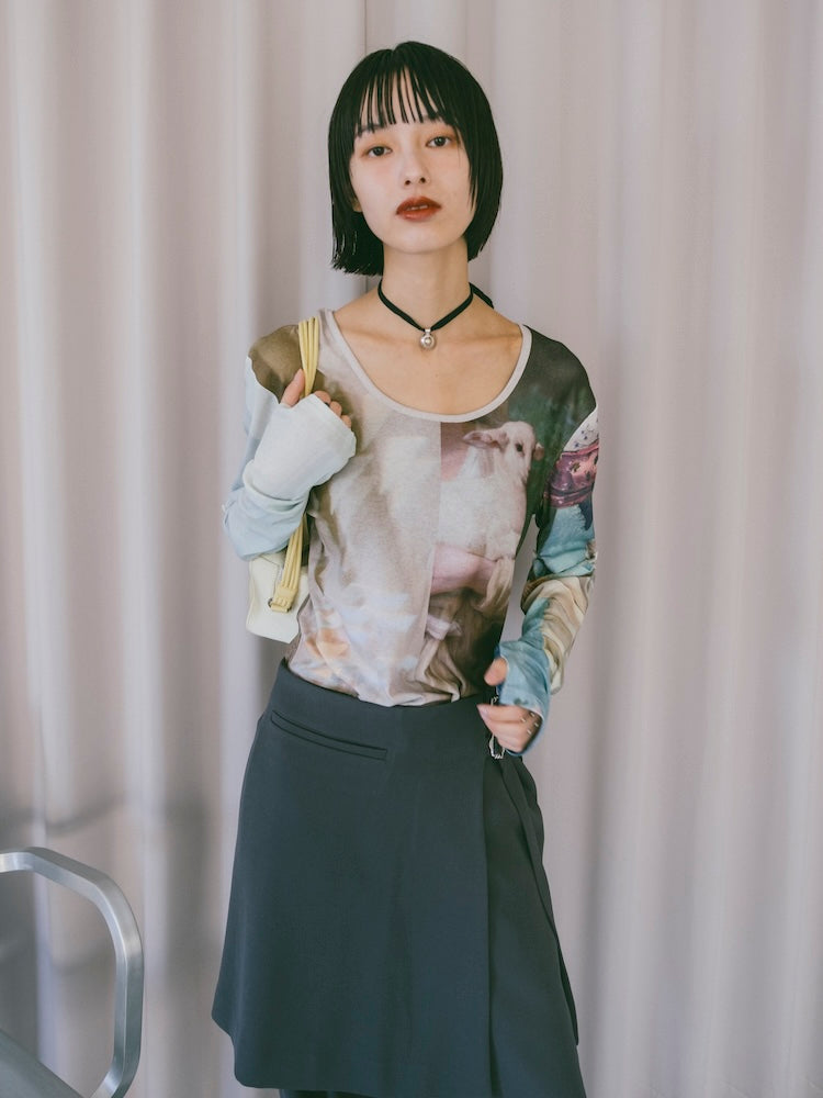 モデル身長：166cm / カラー：03 Sheep