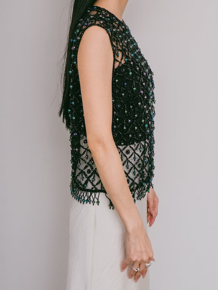 Ball Beads Mesh Vest