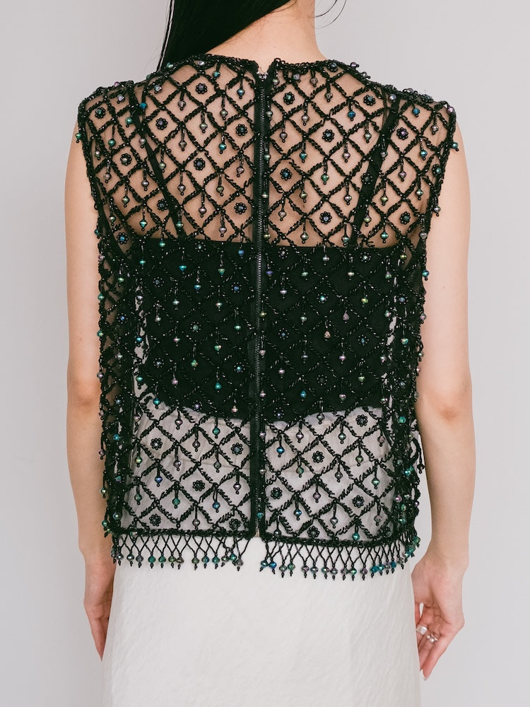 Ball Beads Mesh Vest