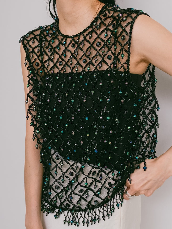 Ball Beads Mesh Vest