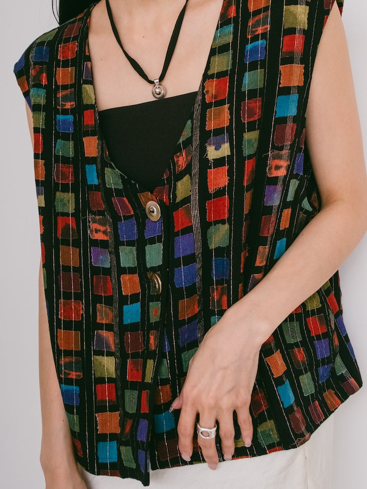 80s Square Line Vest