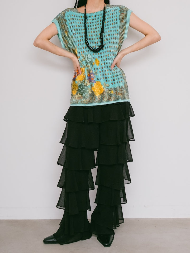 90s Pleats Art Top