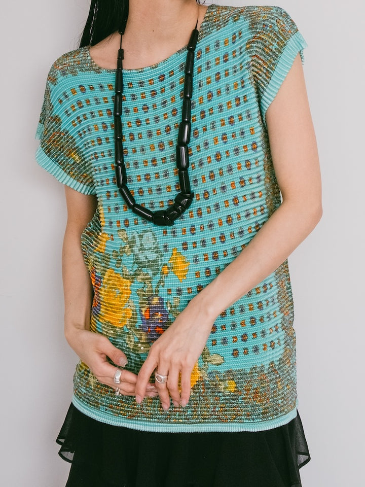 90s Pleats Art Top